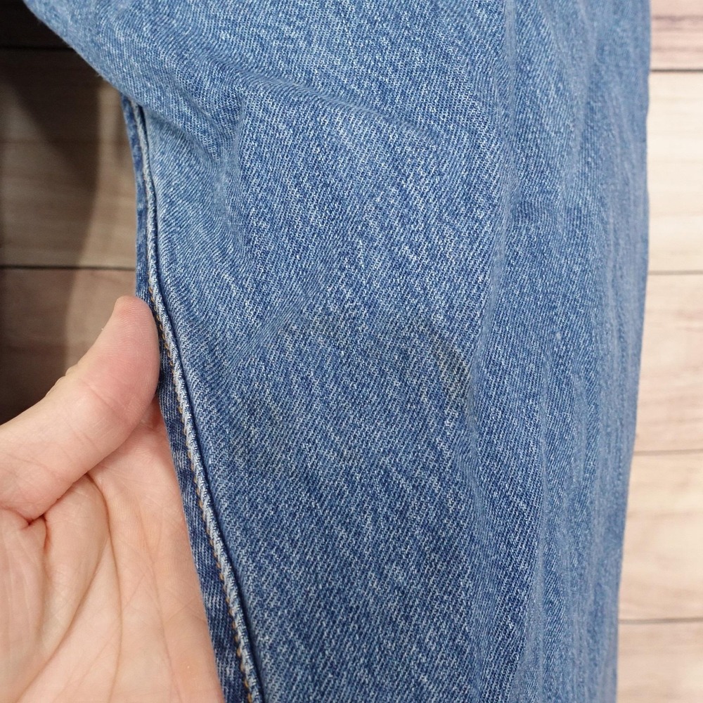 Levis 501 Jeans Mens 38x29 (40x30) Blue Regular Straight Denim Button Fly - Picture 8 of 15